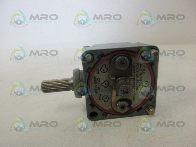 CUTLER HAMMER E50DL1 OPERATOR HEAD *USED*