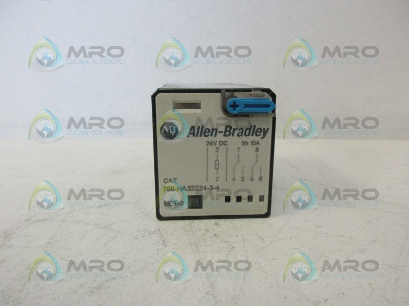 ALLEN BRADLEY 700-HA32Z24-3-4 SER. D RELAY 24VDC *USED*