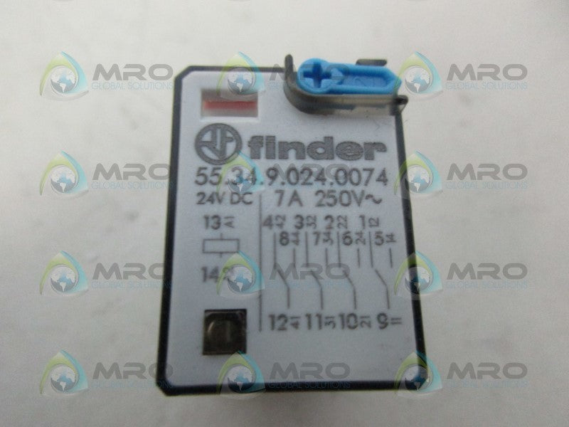 FINDER 55.34.9.024.0074 GENERAL PURPOSE RELAY *USED*