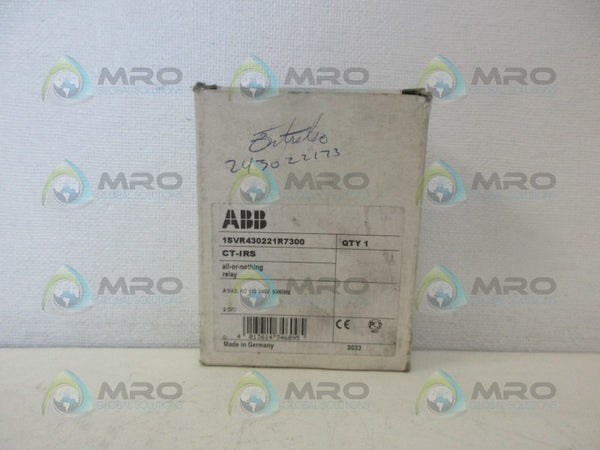 ABB CT-IRS DELAY TIME RELAY *NEW IN BOX*