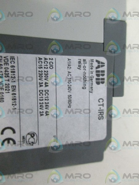 ABB CT-IRS DELAY TIME RELAY *NEW IN BOX*