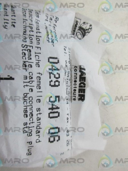 JAEGER 042954006 * NEW IN FACTORY BAG *