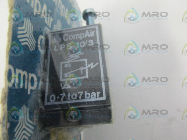 COMPAIR LPS10/3 PNEUMATIC PRESSURE SWITCH *NEW IN ORIGINAL PACKAGE*