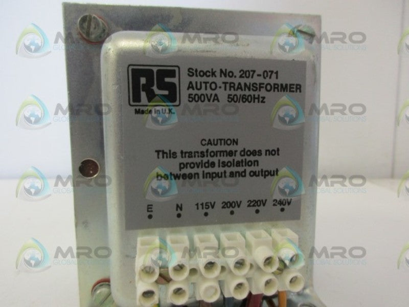 RS COMPONENTS 207-071 TRANSFORMER *NEW NO BOX*