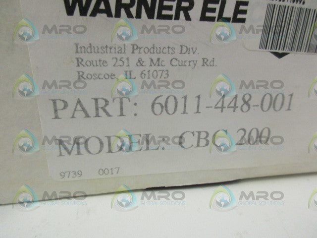 WARNER ELECTRIC 6011-448-001 CLUTCH BRAKE CONTROL *NEW IN BOX*