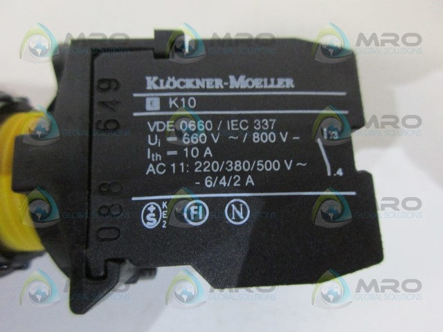 KLOCKNER MORLLER EK10 CONTACT BLOCK *NEW NO BOX*