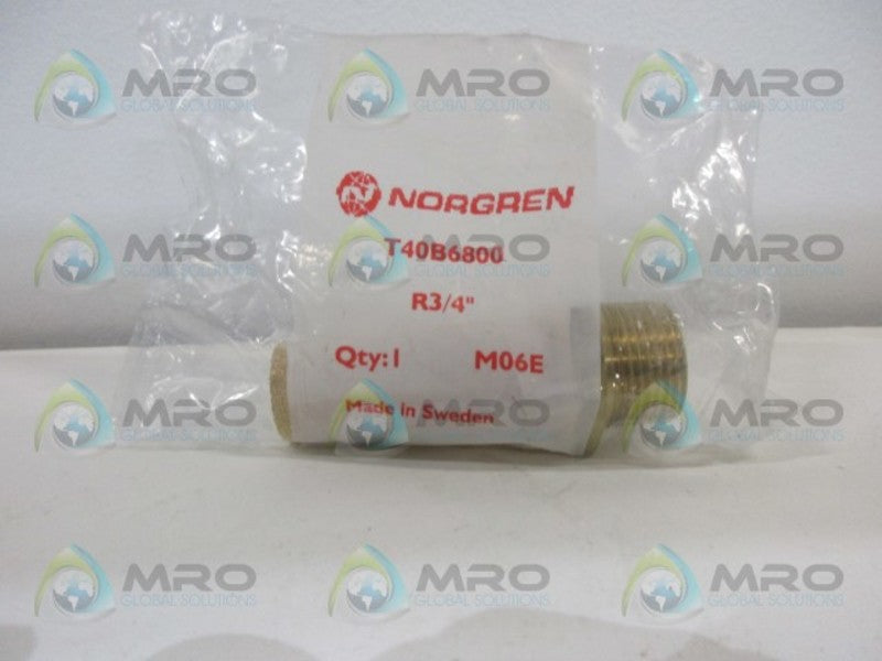 NORGREN T40B6800 R3/4 SINTERED SILENCER * NEW IN FACTORY BAG *