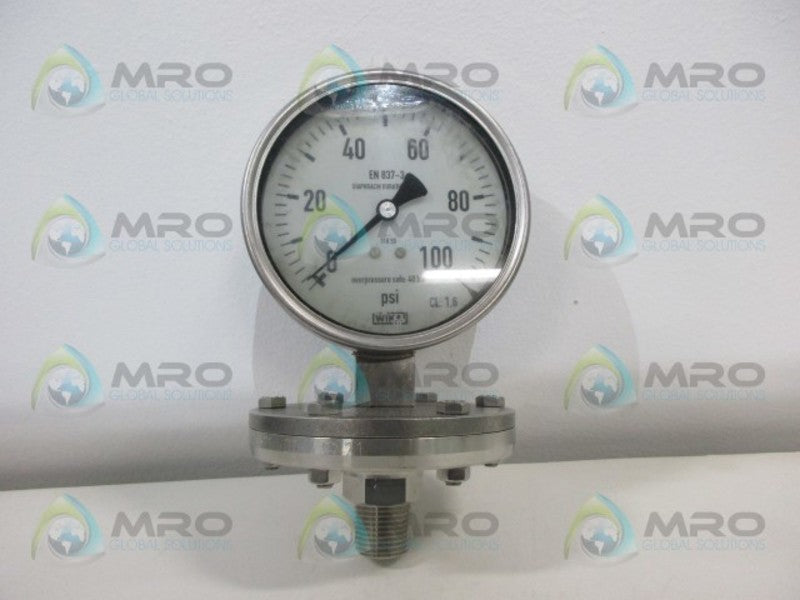 WIKA EN837-3 DIAPHAGM PRESSURE GAUGE *NEW NO BOX*