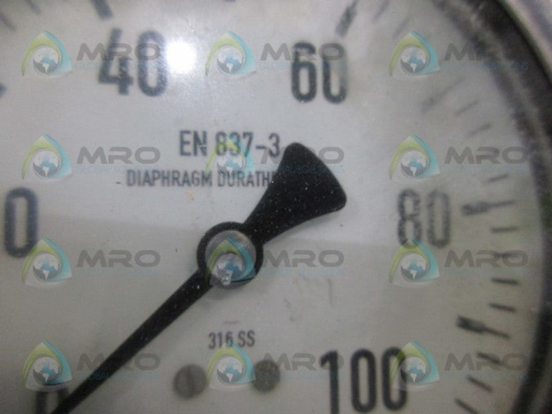 WIKA EN837-3 DIAPHAGM PRESSURE GAUGE *NEW NO BOX*