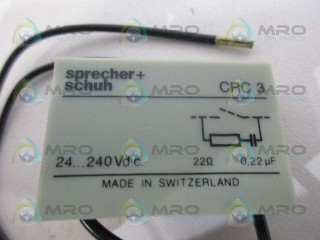SPRECHER+SCHUH CRC3 SURGE SUPPRESSOR *NEW NO BOX*