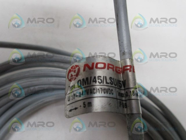 NORGREN QM/45/LSU/5V PROXIMITY SWITCH SENSOR *NEW NO BOX*