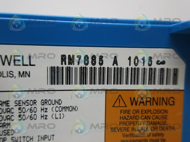 HONEYWELL RM7885A1015 BURNER CONTROL *USED*