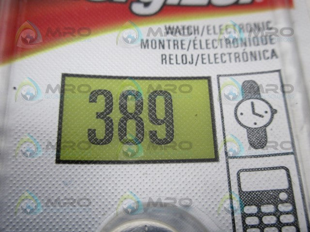ENERGIZER 389 WATCH BATTERIES BUTTON CELL *NEW IN ORIGINAL PACKAGE*