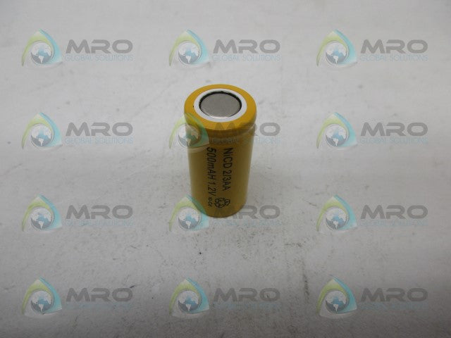 INDUSTRIAL MRO NICD 2/3AA 500MAH1.2V LITHIUM BATTARY *NEW NO BOX*