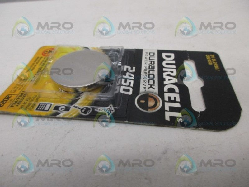 DURACELL DL2450 LITHIUM BATTERY *NEW IN ORIGINAL PACKAGE*