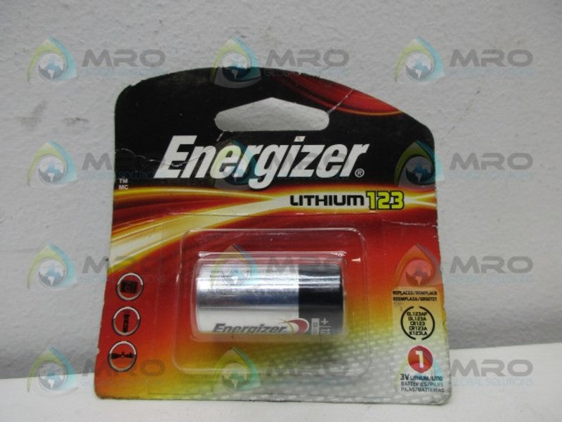 ENERGIZER 123 LITHIUM BATTERY *NEW IN ORIGINAL PACKAGE*