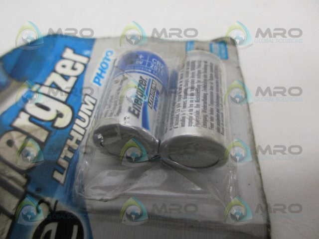 ENERGIZER CR2 LITHIUM PHOTO PK OF 2 *NEW IN ORIGINAL PACKAGE*