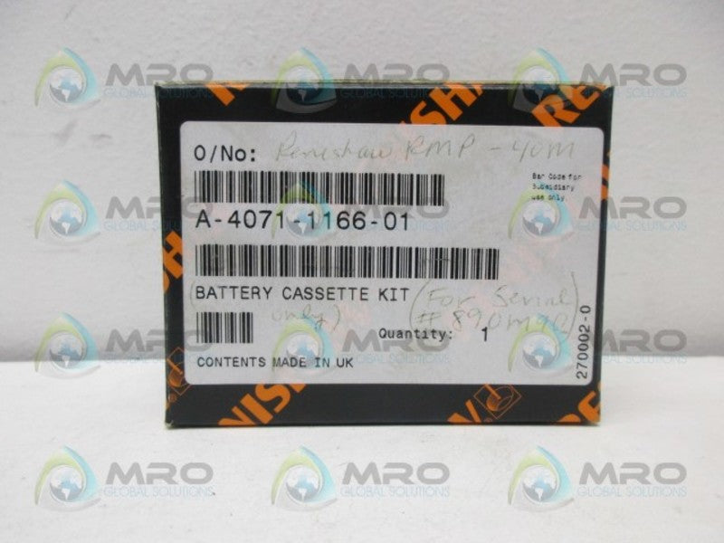 RENISHAW A-4071-1166-01 BATTERY CASSETTE KIT *NEW IN BOX*