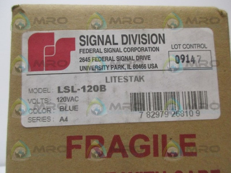 FEDERAL SIGNAL LSL-120B LITESTAK *FACTORY SEALED*