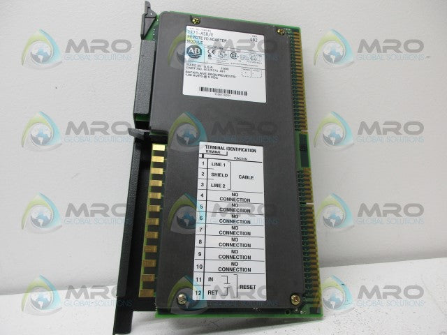 ALLEN BRADLEY 1771-ASB SER. E F/W J REMOTE I/O ADAPTER MODULE *NEW NO BOX*