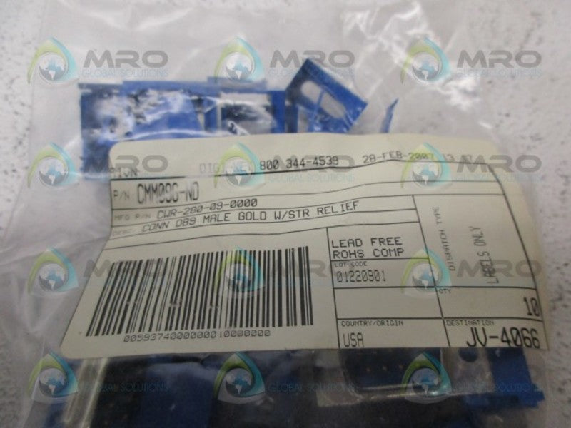 INDUSTRAIL MRO CMM096-ND CONNECTOR (PK OF 10) *NEW IN FACTORY BAG*