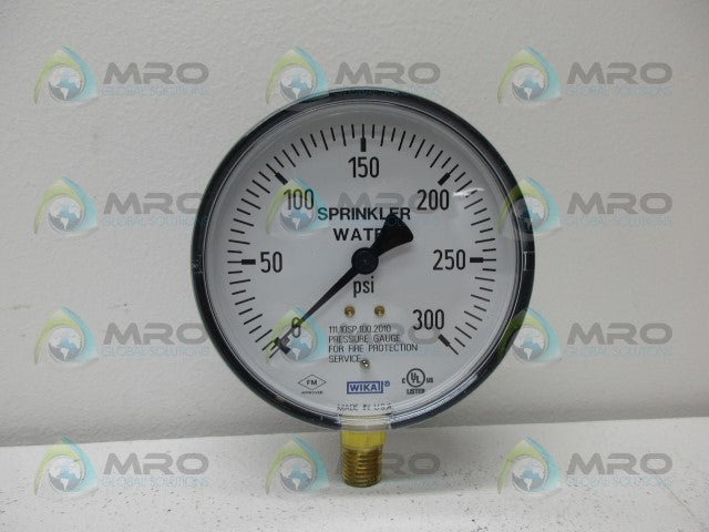 WIKA 11.10SP.1002010 PRESSURE GAUGE 0-300 PSI *NEW NO BOX*