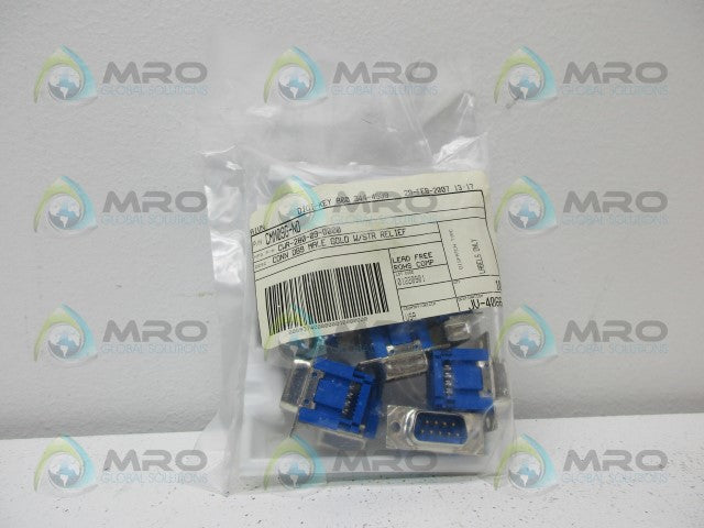 CW INDUSTRIES CMM09G-ND CONNECTOR (PKG OF 10) *NEW IN FACTORY BAG*