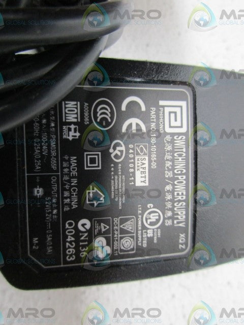 PHIHONG 180-10165-00 AC POWER SUPPLY ADAPTER *NEW NO BOX*