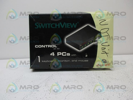AVOCERT 520-195-507 4-PORT CYBEX SWITCHVIEW *NEW IN BOX*