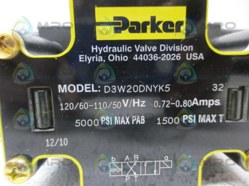 PARKER D3W20DNYK5 HYDRAULIC VALVE *NEW NO BOX*