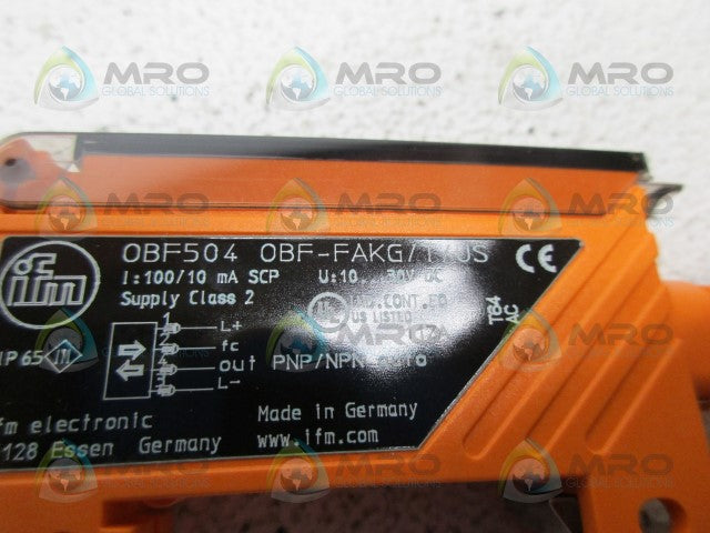 IFM EFECTOR OBF504 PHOTOELECTRIC SENSOR *NEW IN BOX*