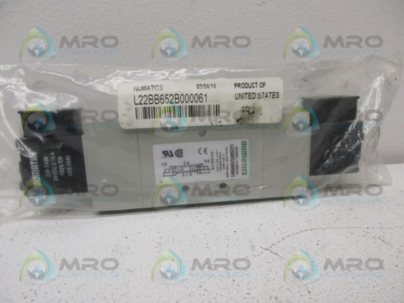 NUMATICS L22BB652B000061 SOLENOID VALVE *NEW IN FACTORY BAG*