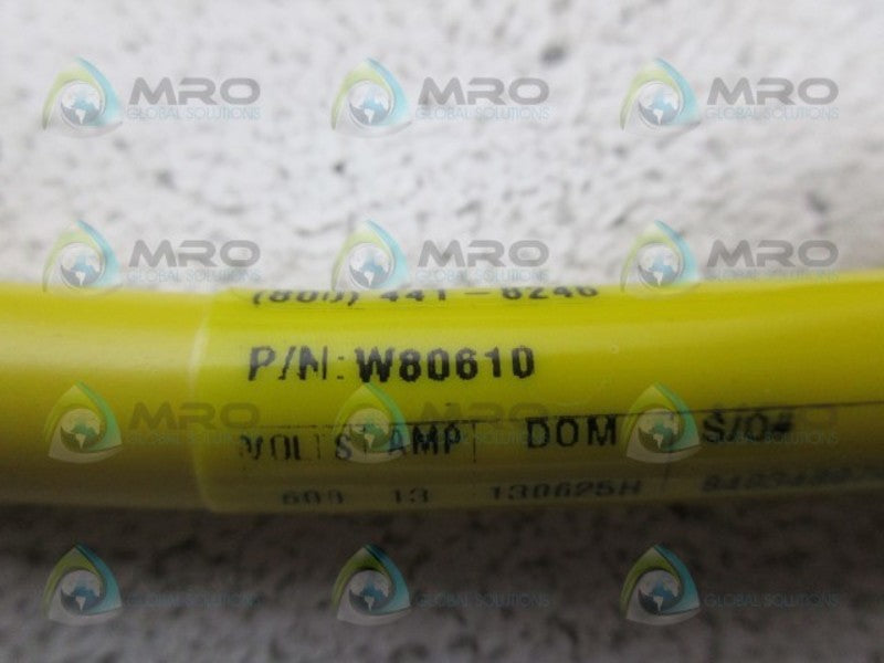 IFM EFECTOR W80610 CABLE ASSEMBLY *NEW NO BOX*