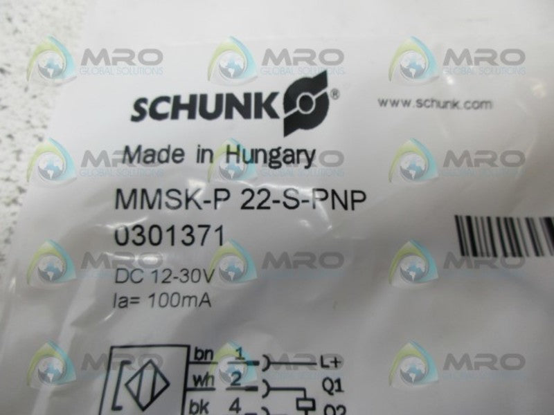 SCHUNK MMSK-P22-S-PNP SWITCH *NEW IN FACTORY BAG*