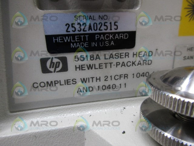 HEWLETT PACKARD 5518A LASER HEAD *USED*