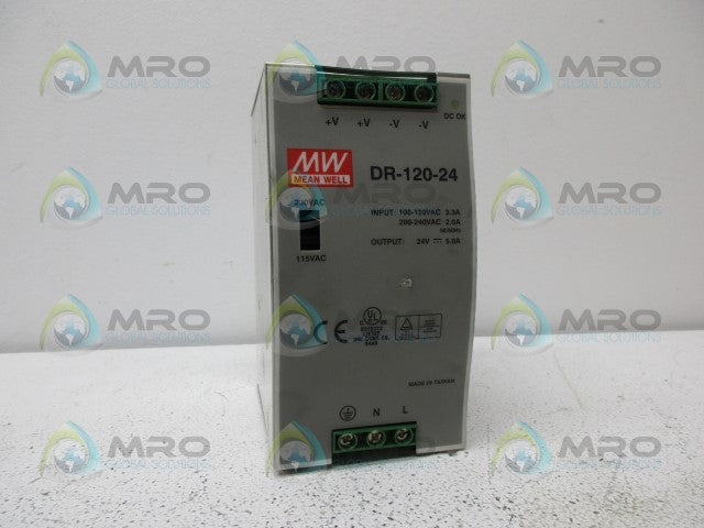 MEANWELL DR-120-24 POWER SUPPLY *NEW NO BOX*