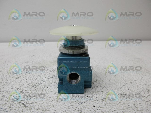 MAC VALVE  1111A-037 3-WAY VALVE PALM BUTTON *NEW NO BOX*