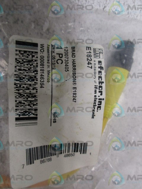 IFM EFECTOR E18247 CABLE*NEW IN FACTORY BAG*