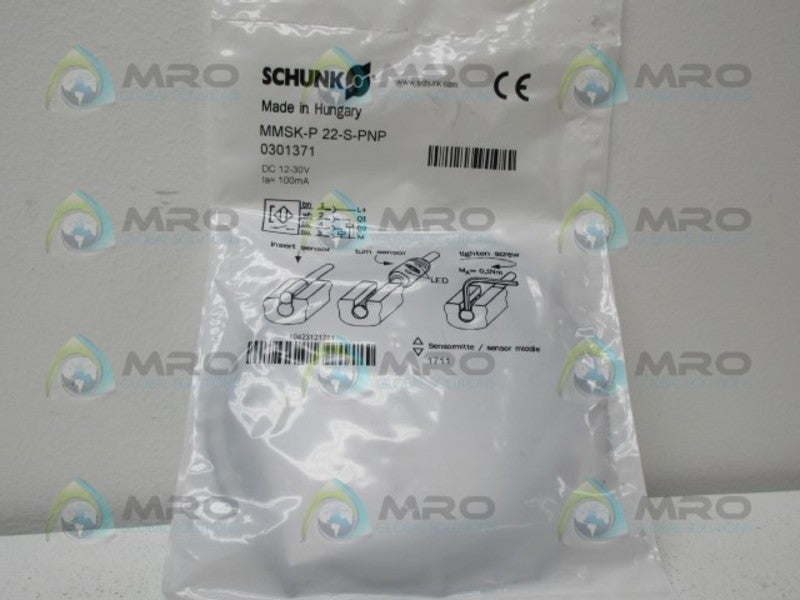SCHUNK MMSK-P22-S-PNP SENSOR SWITCH *NEW IN FACTORY BAG*
