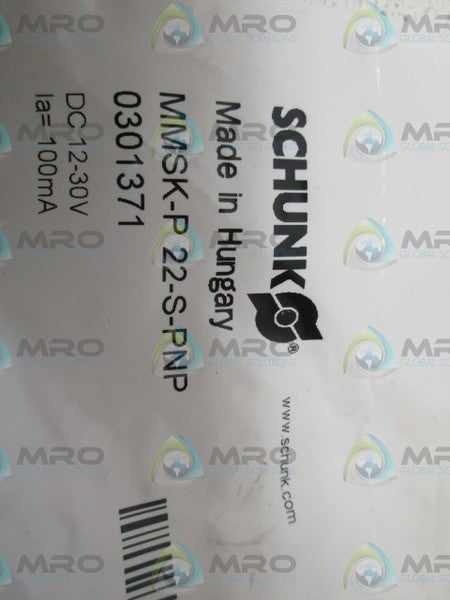 SCHUNK MMSK-P22-S-PNP SENSOR SWITCH *NEW IN FACTORY BAG*