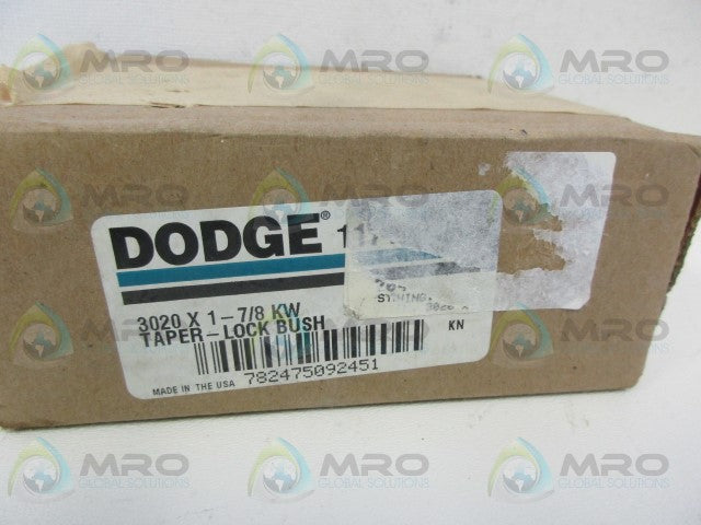 DODGE 117116 3020 TAPER LOCK BUSHING 1-7/8" *NEW IN BOX*