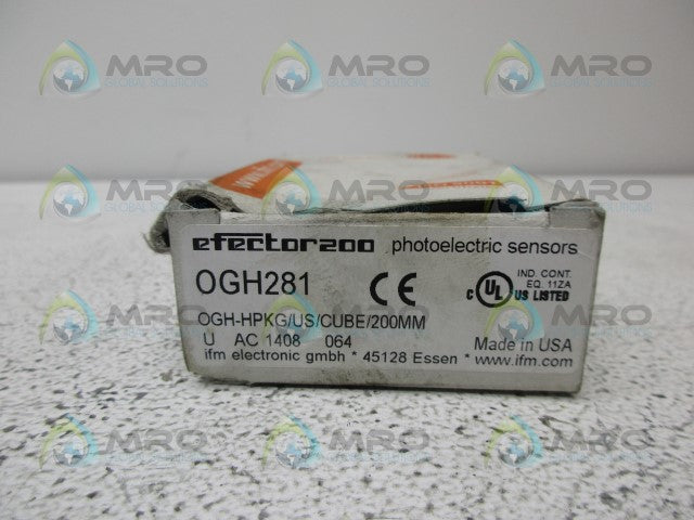 IFM EFECTOR OGH281 OPTICAL PROXIMITY SENSOR *NEW IN BOX*