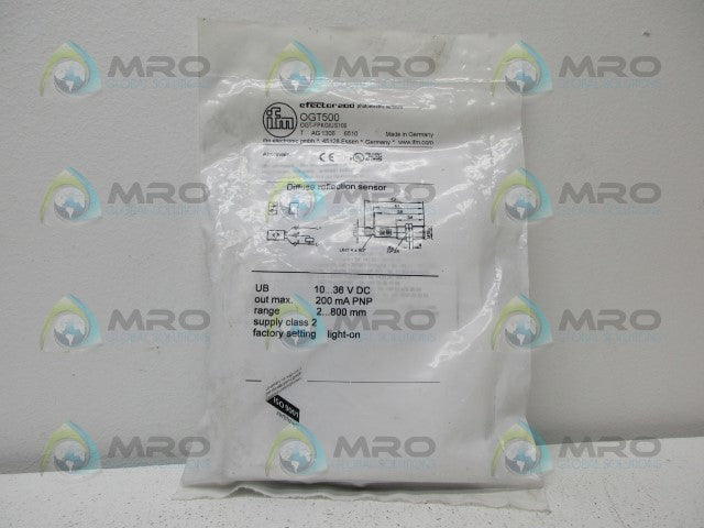IFM EFECTOR OGT500 PHOTOELECTRIC SENSOR *NEW IN FACTORY BAG*