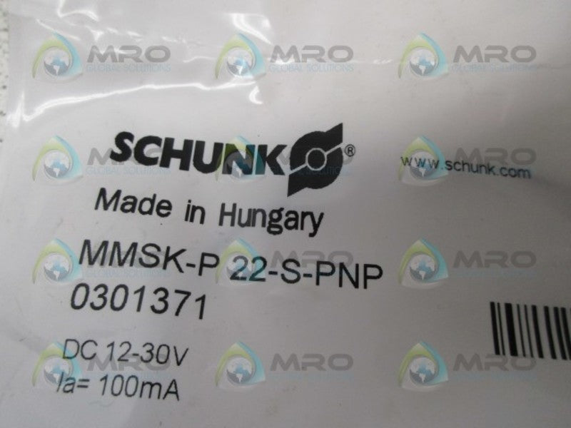 SCHUNK MMSK-P 22-S-PNP SENSOR SWITCH *NEW IN FACTORY BAG*