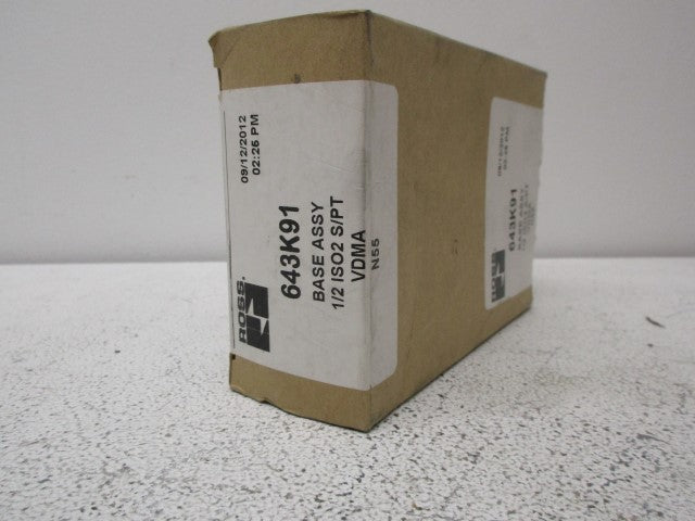 ROSS 643K91 VALVE BASE *FACTORY SEALED*