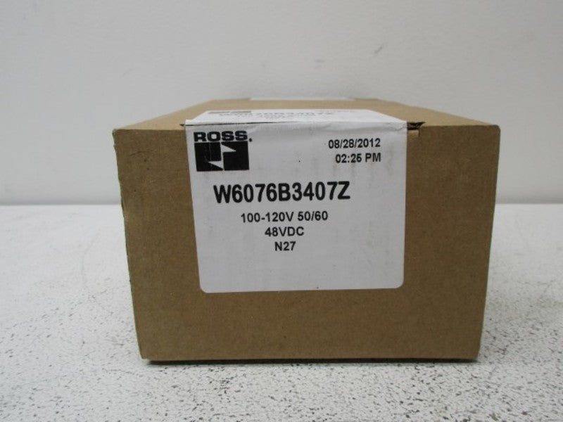 ROSS W6076B3407Z SOLENOID VALVE *FACTORY SEALED*