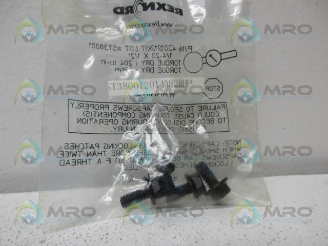 REXNORD 4301912KIT SCREW REPAIR KIT PK OF 4 *NEW IN FACTORY BAG*