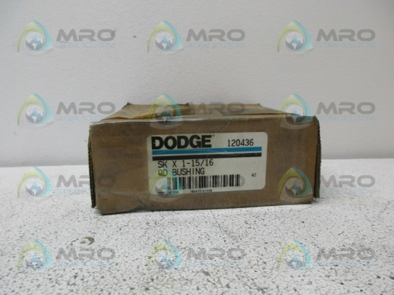 DODGE 120436 QD BUSHING 1-15/16 *NEW IN BOX*
