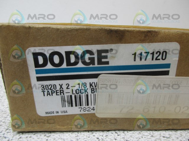 DODGE 117120 3020 TAPER LOCK BUSHING 2-1/8" *FACTORY SEALED*