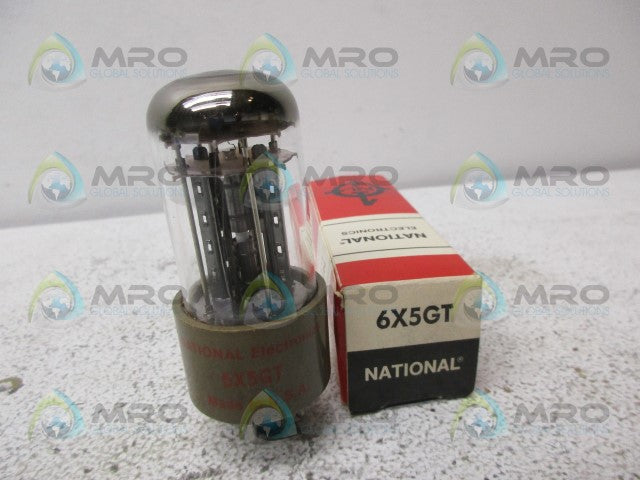 NATIONAL ELECTRONIS 6X5GT TUBE *NEW IN BOX*